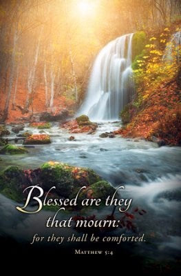 Bulletin-Blessed Are They That Mourn (Matthew 5:4  KJV) (Pack Of 100)