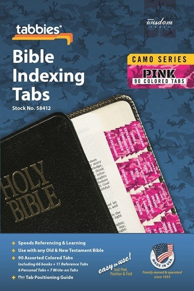 Bible Tab-Camo Series-Pink-Old & New Testament