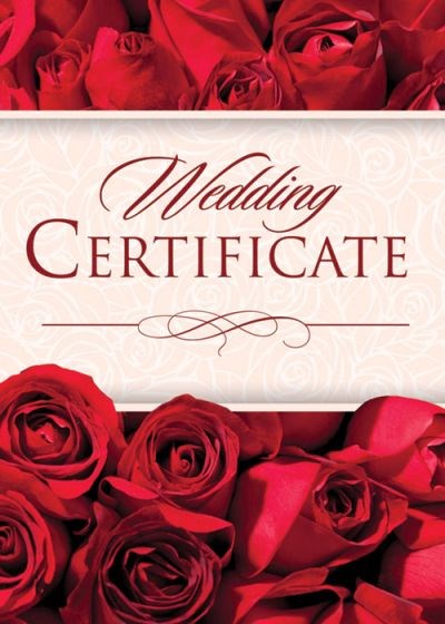 Certificate-Marriage/Wedding Certificate (1 Thessalonians 3:12) (Red Foil Embossed  Premium Stock) (Pack Of 6)