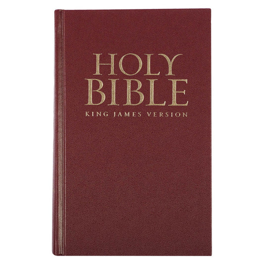 KJV Pew Bible-Burgundy Hardcover