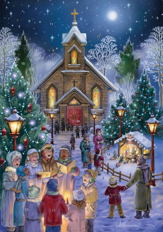 Medium Advent Calendar-Midnight Mass (8.25 x 11.75)