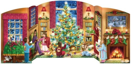 Free Standing Advent Calendar-Holiday Home (18 x 8.75)