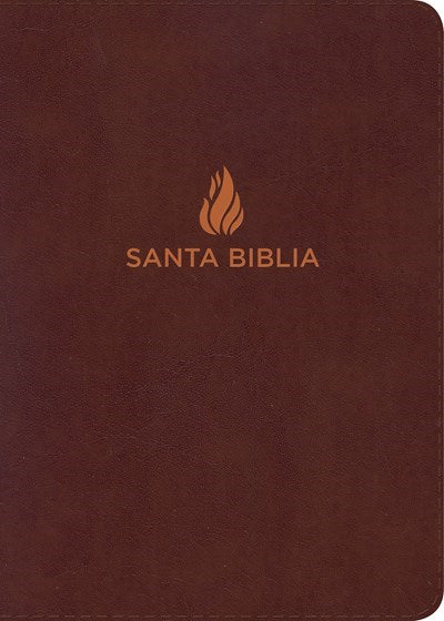 NVI Large Print Compact Bible (Biblia Compacta Letra Grande)-Brown Bonded Leather Indexed