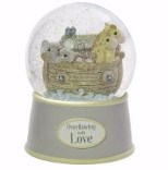 Snow Globe-Musical Noah's Ark (Jesus Loves Me) (5.5")