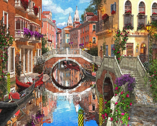 Jigsaw Puzzle-Venetian Waterway (1000 Pieces)