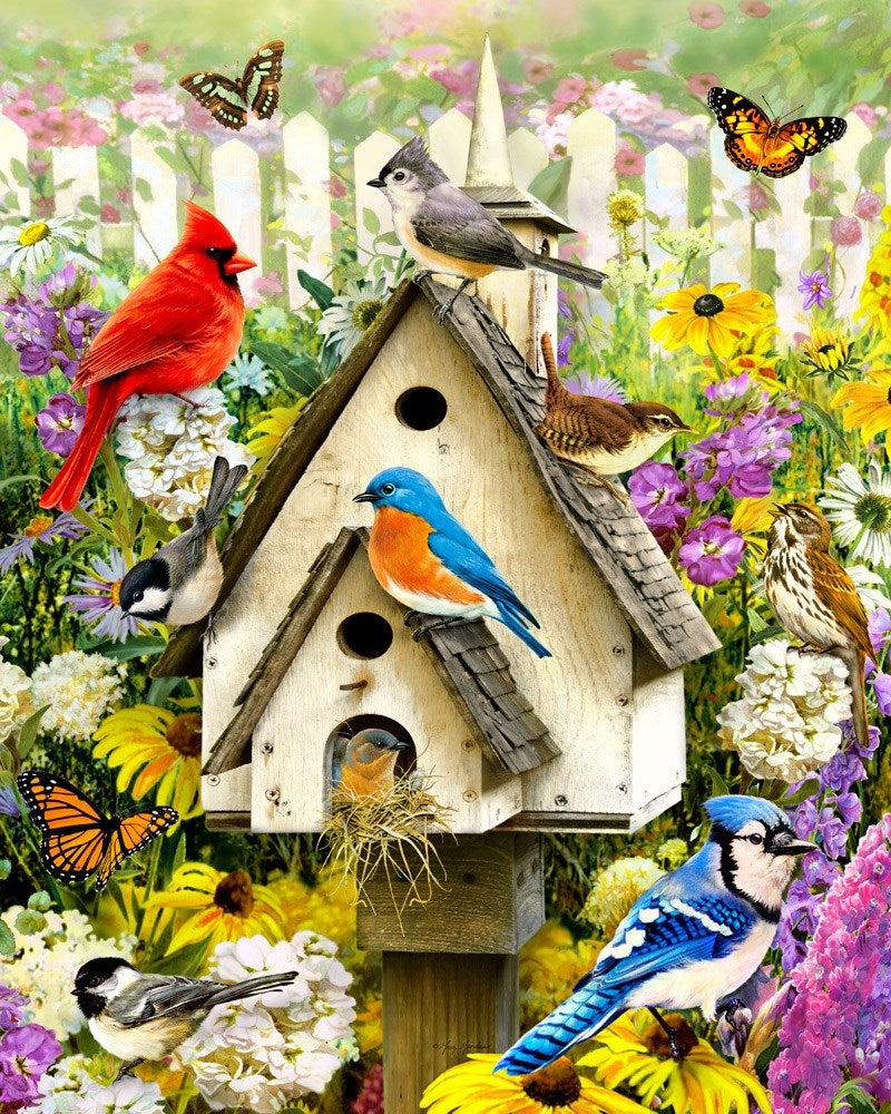 Jigsaw Puzzle-Backyard Birds (1000 Pieces)