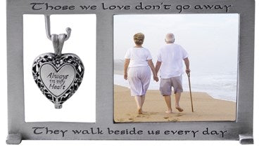 Frame-Memorial w/Heart Locket (Holds 2.5" x 2.25" Photo)