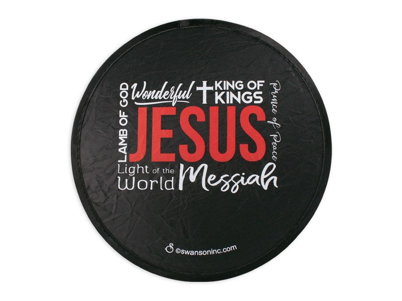 Foldable Hand Fan-Names Of Jesus (Pack Of 6)