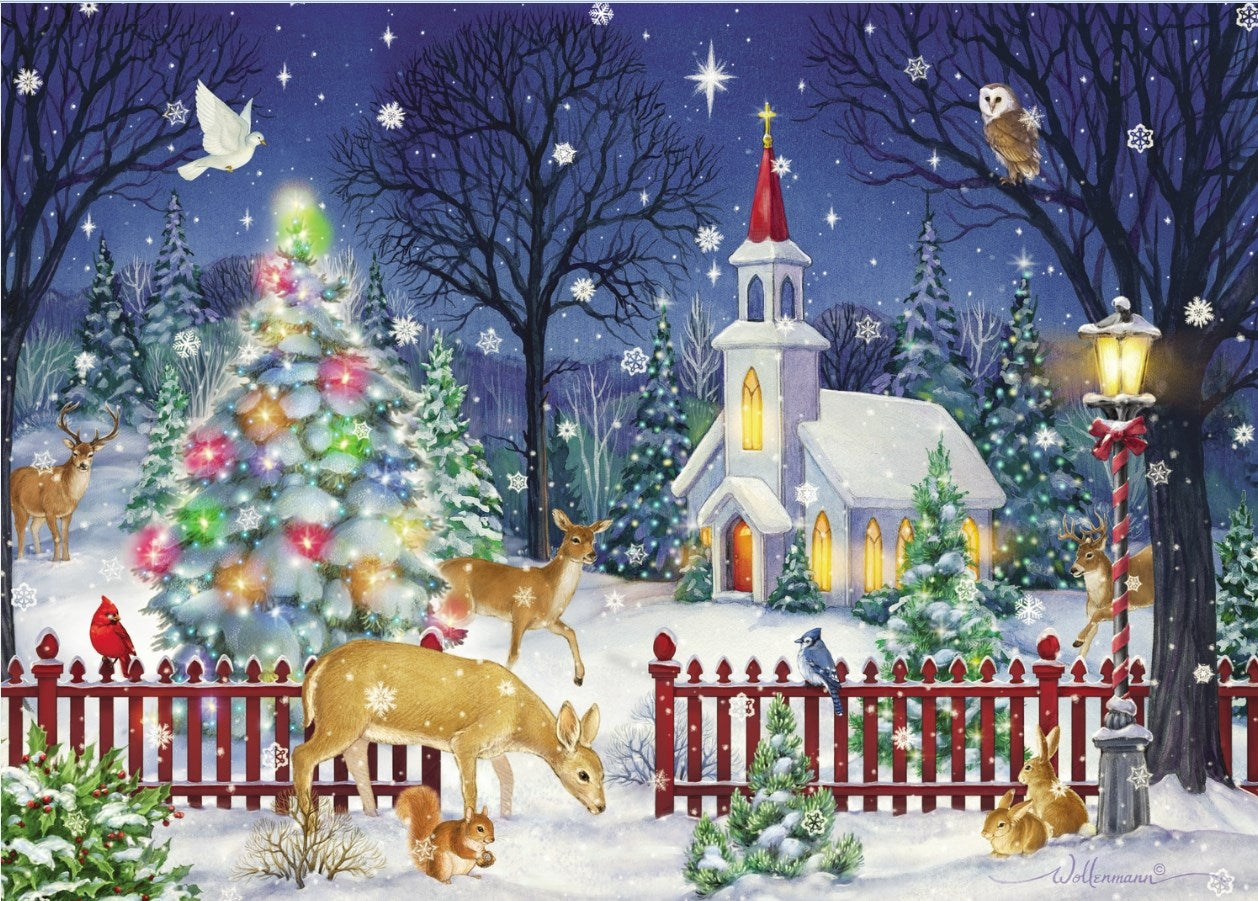 Large Advent Calendar-Peaceful Night (11 x 14)