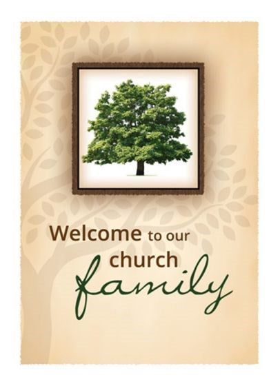 Certificate-Membership/Welcome To Our Church Family (Green Foil Embossed  Premium Stock) (Pack Of 6)