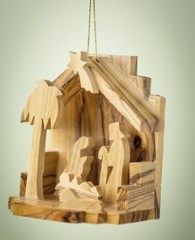 Ornament-Olive Wood-Nativity (3")