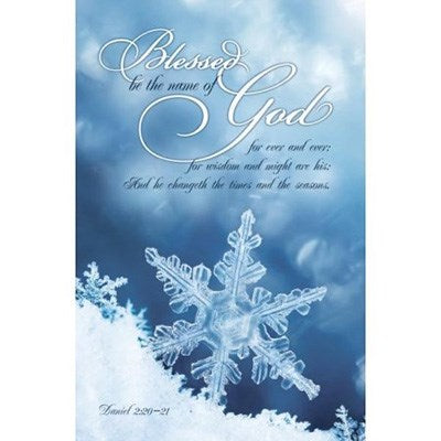 Bulletin-Blessed Be The Name Of God (Daniel 2:20-21  KJV) (Pack Of 100)