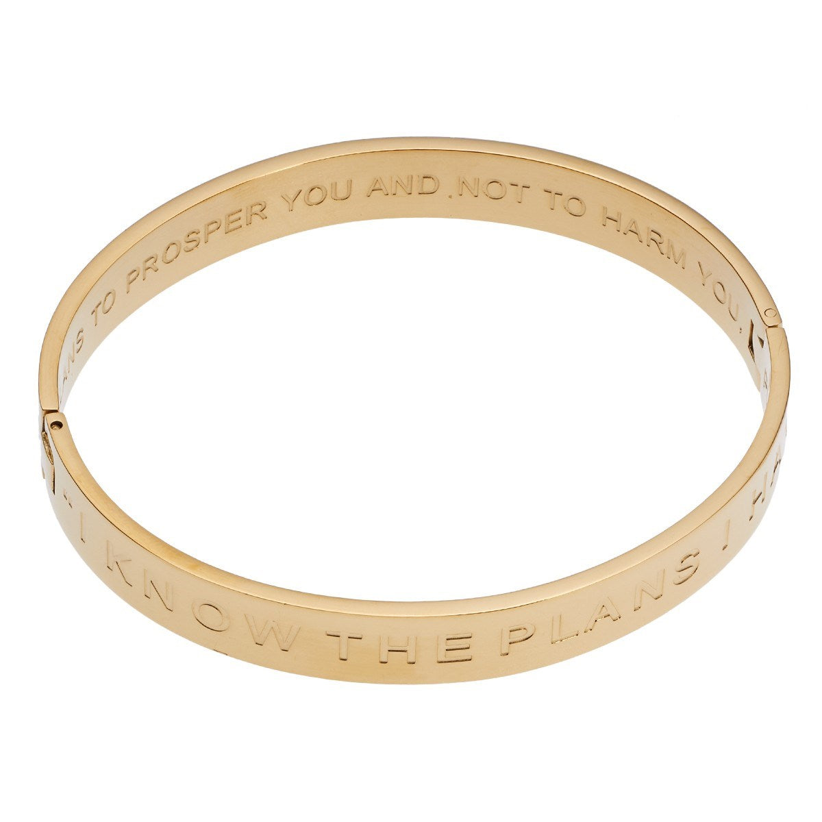 Bracelet-Hinged Bangle-I Know The Plans