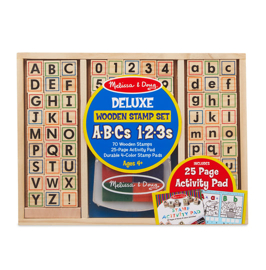 Stamp Set-ABCs & 123s Deluxe Set (72 Pieces) (Ages 4+)