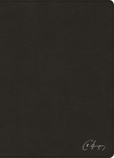 RVR 1960 Spurgeon Study Bible (Biblia de Estudio Spurgeon)-Black Genuine Leather Indexed