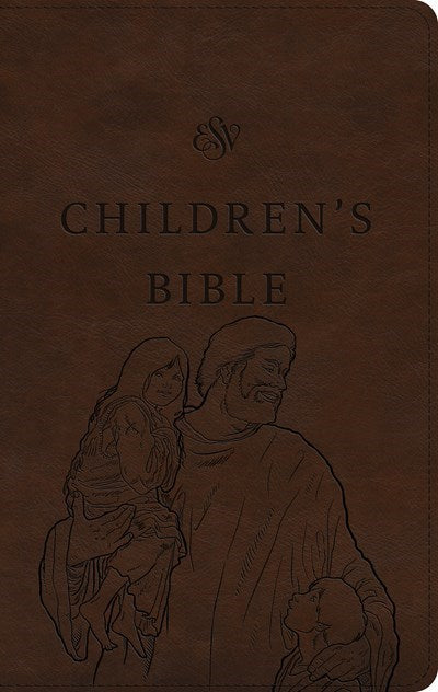 ESV Children's Bible-Brown Let The Children Come Design TruTone