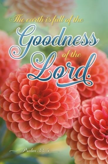 Bulletin-Goodness Of The Lord (Psalm 33:5  KJV) (Pack Of 100)