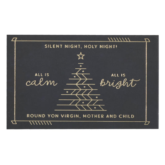 Pass-Around Card-Silent Night/Tree (Pack Of 25)