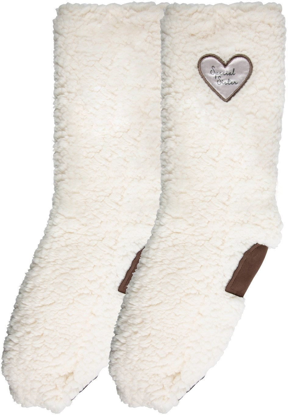 Womens Sherpa Slipper Socks-Sister