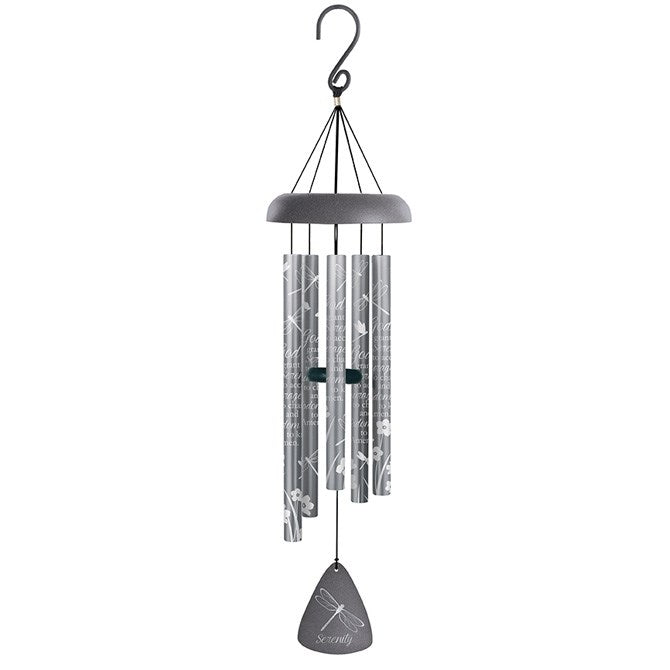 Wind Chime-Silhouette Sonnet-Serenity-Matte Silver (30")