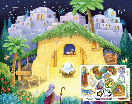 Sticker Advent Calendar-Kid's Nativity (11 x 14)