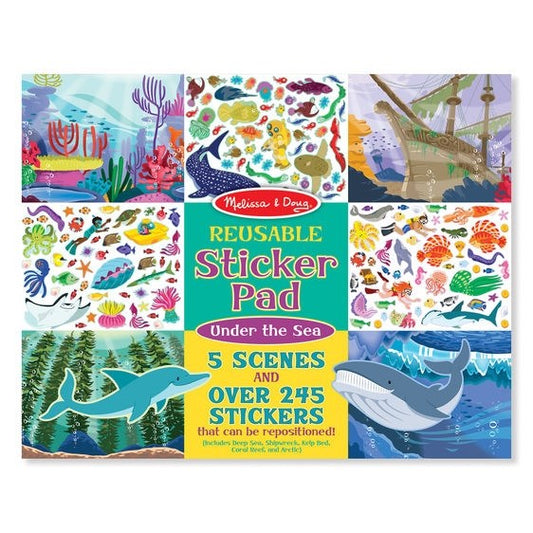 Reusable Sticker Pad: Under The Sea (Ages 3+)