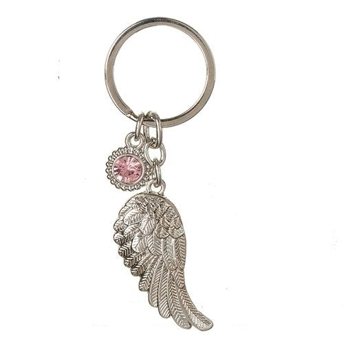 Keyring-October Angel Wing