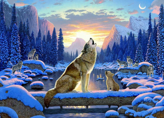 Jigsaw Puzzle-Wolf Song (1000 Pieces)