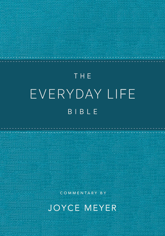 Amplified The Everyday Life Bible-Teal LeatherLuxe