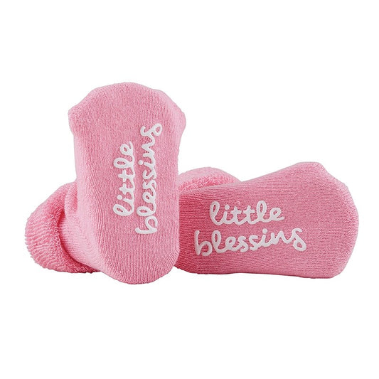 Inspirational Socks-Little Blessing-Pink (3-12 Mo)