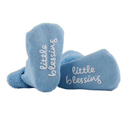 Inspirational Socks-Little Blessing-Blue (3-12 Mo)