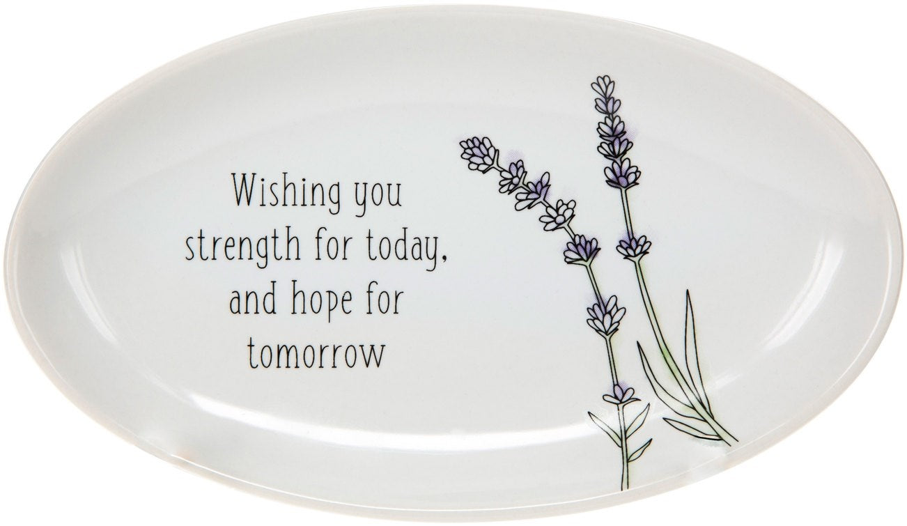 Keepsake Dish-Strength For Today (5.5" x 3.5")