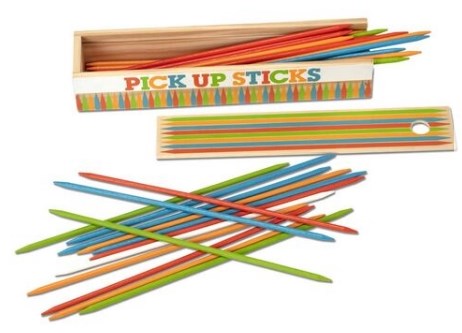 Game-Wooden Pick-Up Sticks (Ages 4+)