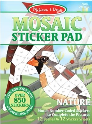 Sticker Pad-Nature-Mosaic (720+ Stickers) (Ages 5+)