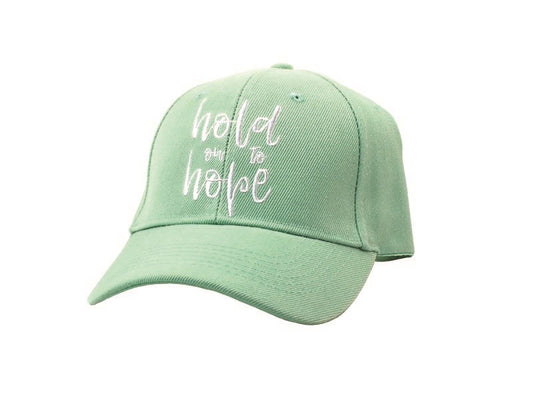 Cap-Hold On To Hope-Sea Green