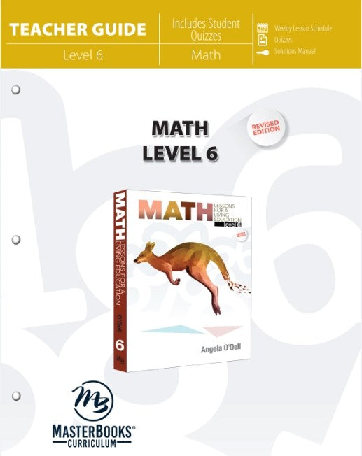 Master Books-Math Lessons For A Living Education: Level 6 Teacher Guide