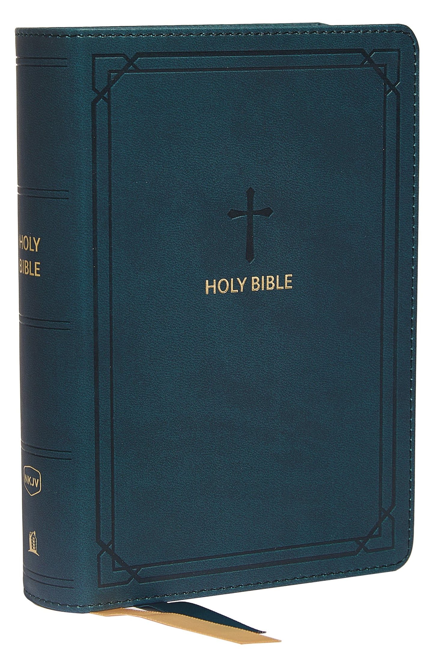 NKJV Compact Reference Bible (Comfort Print)-Teal Leathersoft