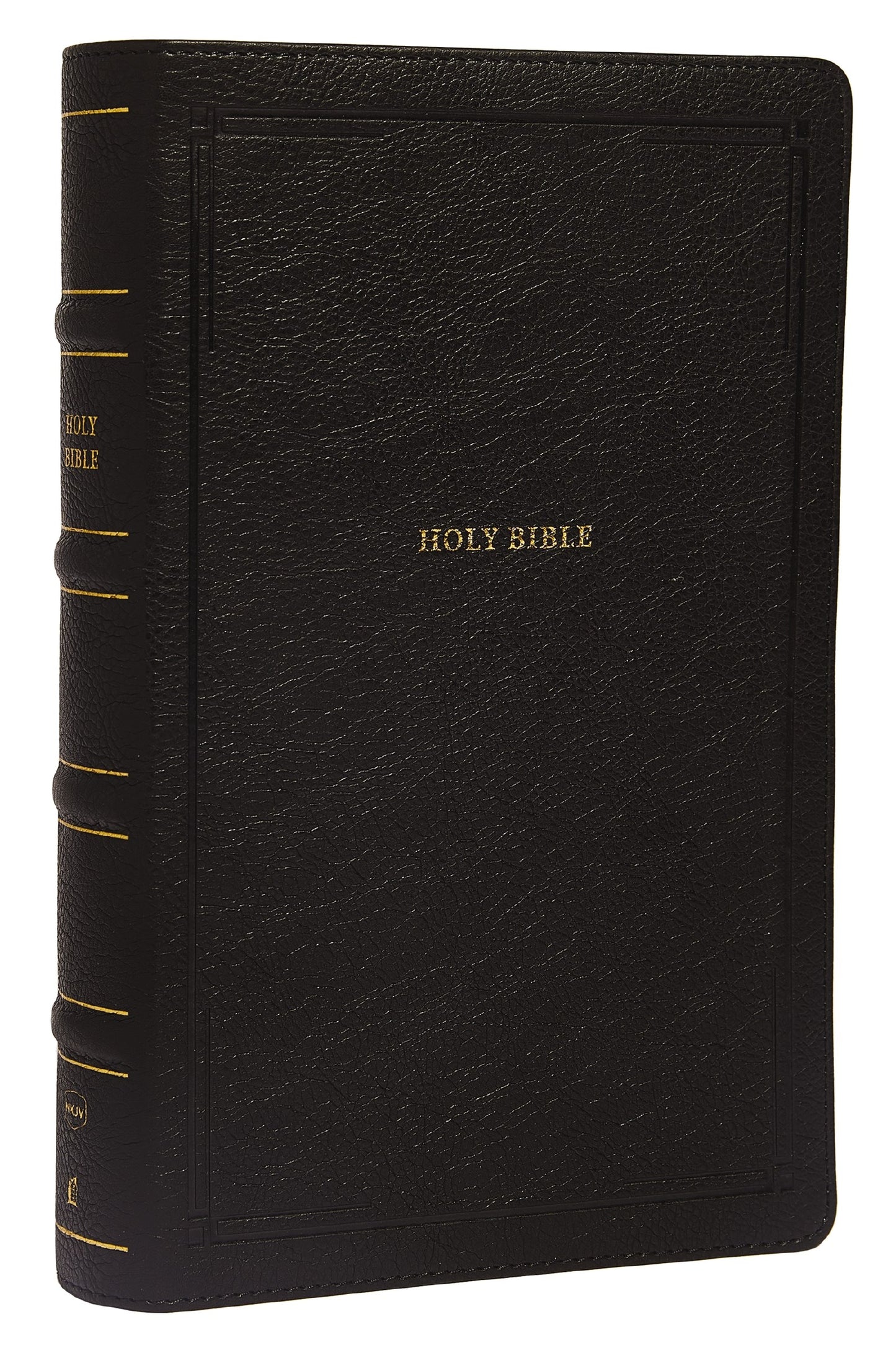 NKJV Personal Size Large Print Reference Bible (Comfort Print)-Black Leathersoft