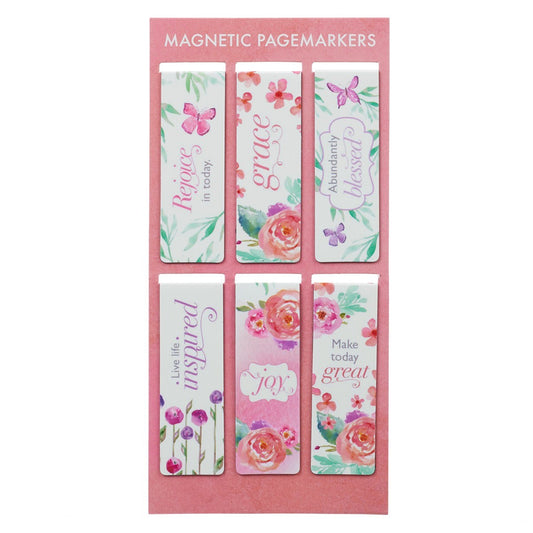 Bookmark-Pagemarker-Magnetic-Blossoms Of Blessings Collection (Set Of 6)