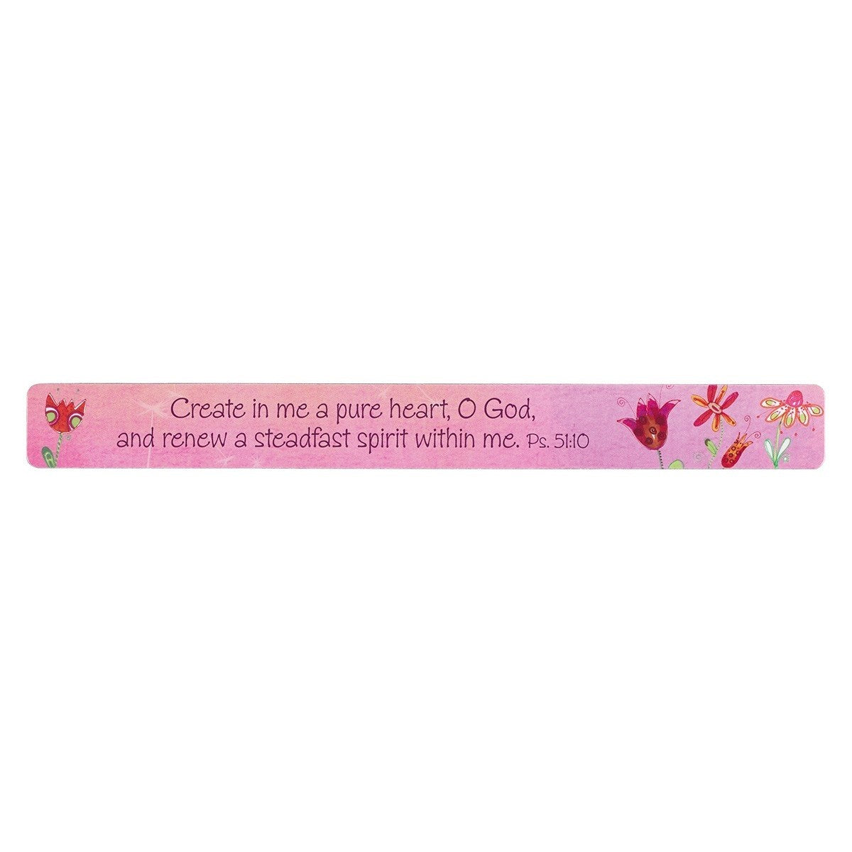 Magnetic Strip-Create In Me A Pure Heart O God (7 1/2" x 3/4") (Pack Of 6)