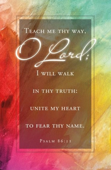 Bulletin-Teach Me Thy Way  O Lord (Ps 86:11) (Pack Of 100)