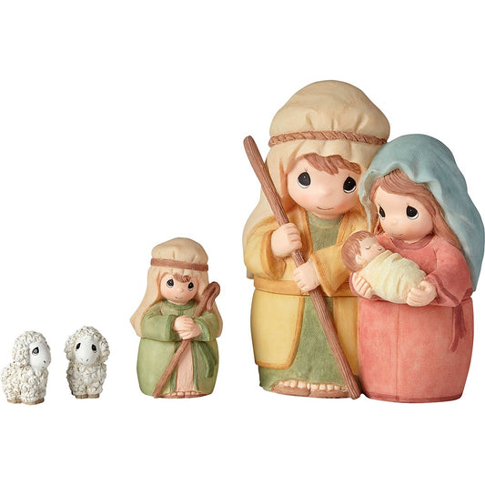 Nesting Nativity Set (Set Of 4) (6"H)