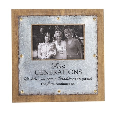 Photo Frame-Generations (Holds 4 x 6 Photo)