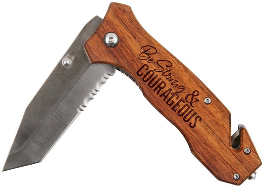 Pocket Knife-Be Strong And Courageous (5")