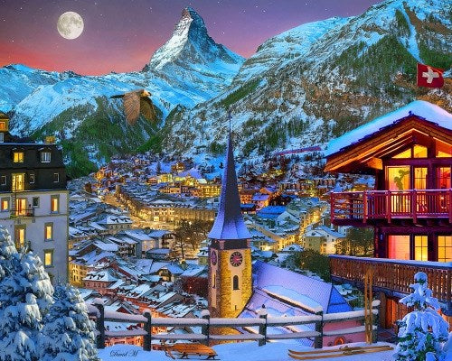 Jigsaw Puzzle-The Majestic Matterhorn (1000 Pieces)