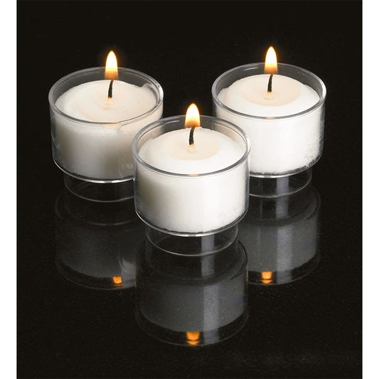 Candle-Brite-Lite Votives in PC Plastic w/4-Hour Burn-Clear (Pack Of 504)