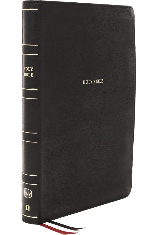 NKJV Thinline Reference Bible (Comfort Print)-Black LeatherSoft Indexed