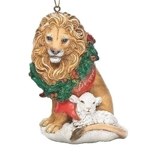 Ornament-Lion & Lamb/Holiday Traditions (3.75")