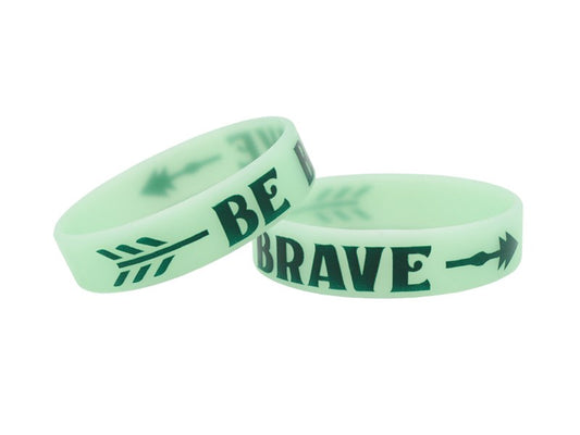 Power Bands-Be Brave (.5"W 2" Dia) (Pack Of 12)