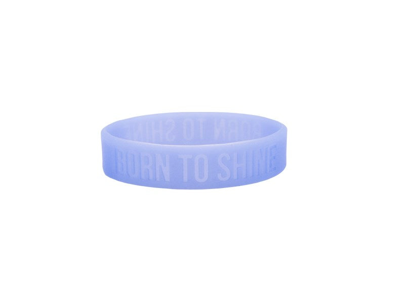 Power Bands-Born To Shine/Glow In The Dark (.5"W 2" Dia) (Pack Of 12)